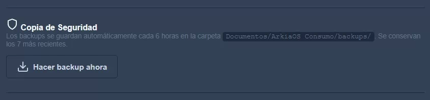 Backups automáticos y seguridad