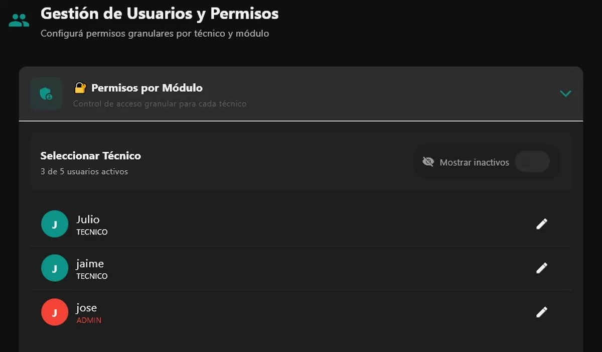 Editar usuario